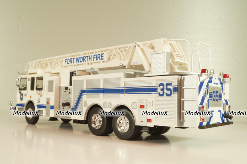 Smeal Spartan 105 RM USA 2015, fire ladder, white, Altaya 1:43