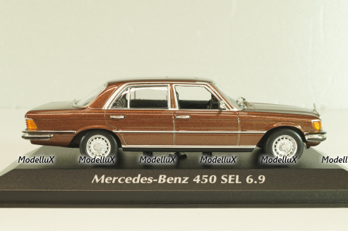 Mercedes-Benz 450 SEL 6.9 (W116) 1972, brown metallic, 940039201, Maxichamps 1:43