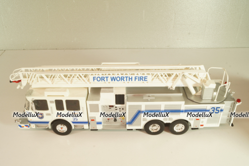 Smeal Spartan 105 RM USA 2015, fire ladder, white, Altaya 1:43
