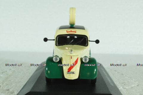 Fiat 1100 ELR van Galbani, 1951 light yellow/green, Altaya 1:43