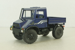 Mercedes Unimog U140, blue, фурнитура в комплекте, #371, NZG 1:43
