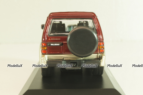 Mitsubishi Pajero LWB 1991, dark red metallic, 940163470, Maxichamps 1:43