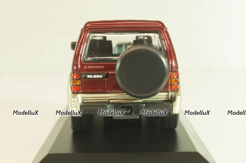 Mitsubishi Pajero LWB 1991, dark red metallic, 940163470, Maxichamps 1:43