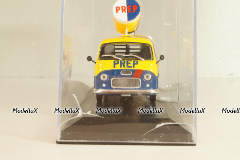Fiat 1100 T-Prep 1958, bus, yellow/blue, Altaya 1:43