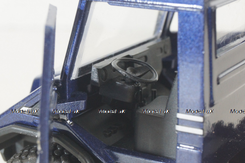 Mercedes Unimog U140, blue, фурнитура в комплекте, #371, NZG 1:43