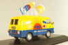 Fiat 1100 T-Prep 1958, bus, yellow/blue, Altaya 1:43