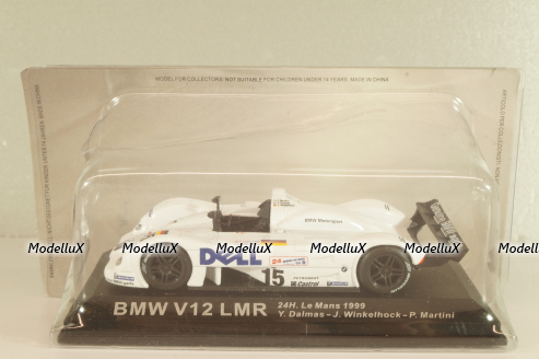 BMW V12 LMR  #15 winner 24h LeMans 1999, white, Altaya 1:43
