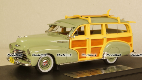 Chevrolet Fleetmaster Woodie Satin Green 1948, GC-045B, Goldvarg 1:43