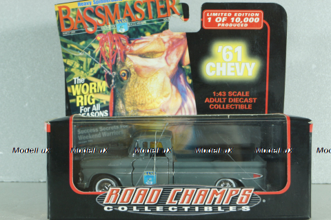 Chevrolet Apache pickup nruck 1961, grey, 68600, Road Champs 1:43