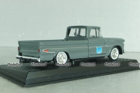 Chevrolet Apache pickup nruck 1961, grey, 68600, Road Champs 1:43