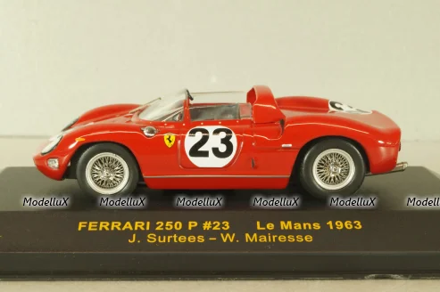 Ferrari 250 P #23 Le Mans 1963, J.Surtees/W.Mairesse, red,  LMC071, IXO 1:43