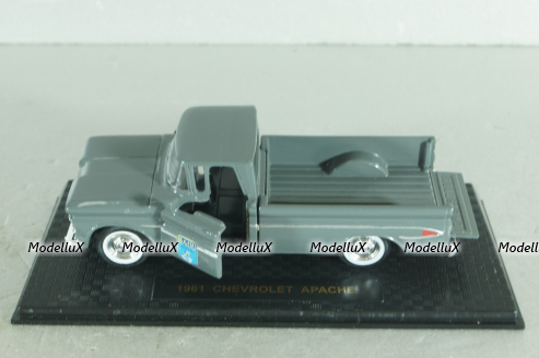 Chevrolet Apache pickup nruck 1961, grey, 68600, Road Champs 1:43