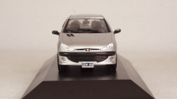 Peugeot 206 XS 1999 silver, Altaya 1:43