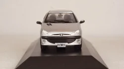 Peugeot 206 XS 1999 silver, Altaya 1:43