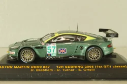 Aston Martin DBR9 #57 12H Sebring 2005 (1st GT1 classe) D.Brabham/S.Ortelli, green, GTM025, IXO 1:43