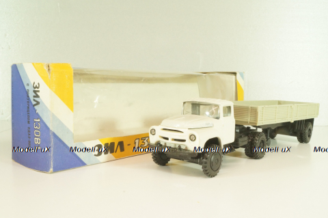 Зил-130В1 с п/п Одаз-885, белый, Декабрь 1991, Электроприбор 1:43
