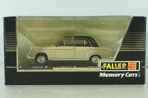 Mercedes 220 S Ponton (W180) 1956, ligt brown/black, 4326, Faller 1:43 