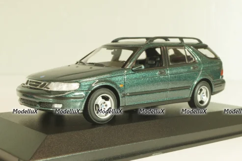 SAAB 9-5 break 1999, dark green metallic, 940170811, Maxichamps 1:43