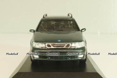 SAAB 9-5 break 1999, dark green metallic, 940170811, Maxichamps 1:43