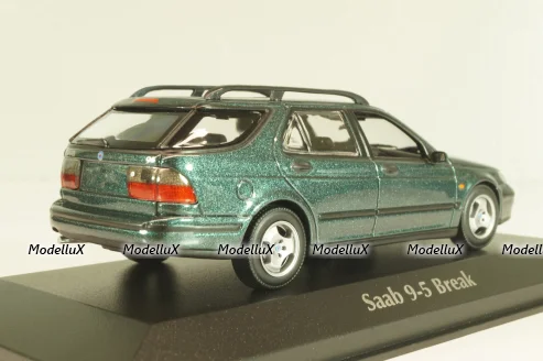 SAAB 9-5 break 1999, dark green metallic, 940170811, Maxichamps 1:43
