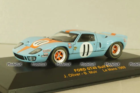 Ford GT40 #11 Le Mans 1968 J.Oliver/B.Muir, blue,  LMC027, IXO 1:43