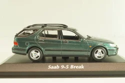 SAAB 9-5 break 1999, dark green metallic, 940170811, Maxichamps 1:43