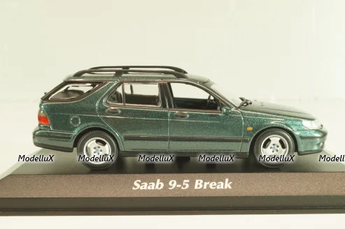 SAAB 9-5 break 1999, dark green metallic, 940170811, Maxichamps 1:43