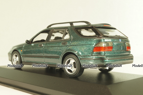 SAAB 9-5 break 1999, dark green metallic, 940170811, Maxichamps 1:43