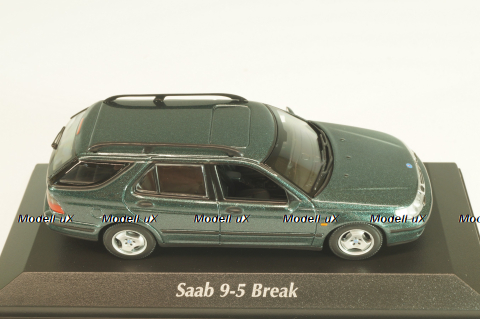 SAAB 9-5 break 1999, dark green metallic, 940170811, Maxichamps 1:43