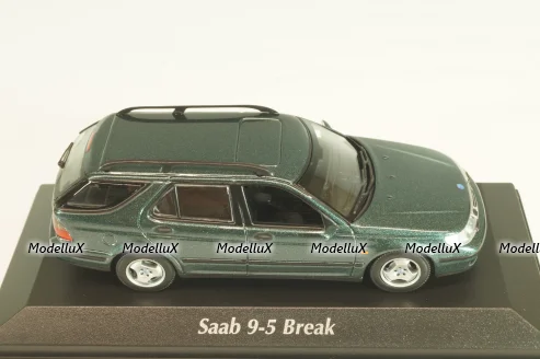 SAAB 9-5 break 1999, dark green metallic, 940170811, Maxichamps 1:43