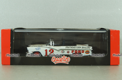 Ford Fairlane 1956, Joe Weatherley, NASCAR, white, 1006, Quartzo 1:43