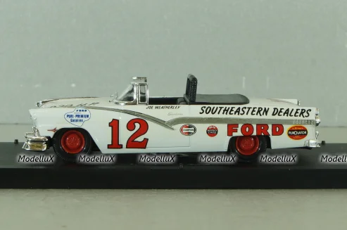 Ford Fairlane 1956, Joe Weatherley, NASCAR, white, 1006, Quartzo 1:43