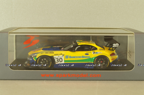 BMW Z4 (E89) team Brasil #30 Blancpain 2014, yellow, SP050, Spark 1:43