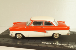 Ford Taunus 17M (P2) De luxe coupe 1957, red/white, Deutsche Liebhaber-Autos, Altaya 1:43