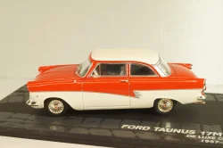 Ford Taunus 17M (P2) De luxe coupe 1957, red/white, Deutsche Liebhaber-Autos, Altaya 1:43