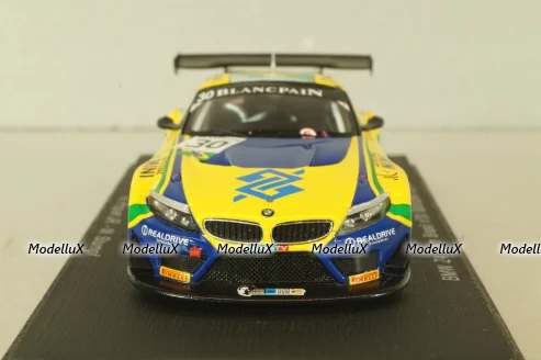 BMW Z4 (E89) team Brasil #30 Blancpain 2014, yellow, SP050, Spark 1:43