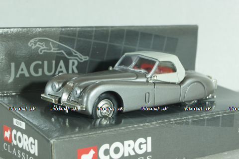 Jaguar XK 120 soft top 1948, grey, 03001, Corgi 1:43