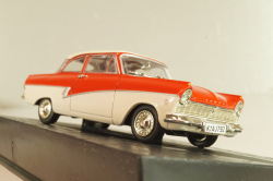 Ford Taunus 17M (P2) De luxe coupe 1957, red/white, Deutsche Liebhaber-Autos, Altaya 1:43