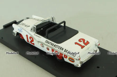 Ford Fairlane 1956, Joe Weatherley, NASCAR, white, 1006, Quartzo 1:43