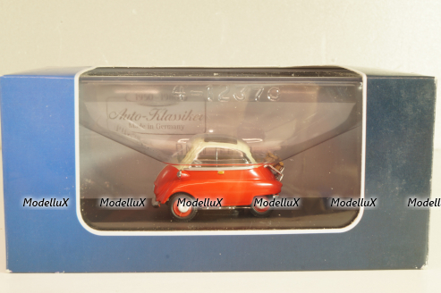 BMW Isetta 1955, red/cream, 7129108, Atlas 1:43