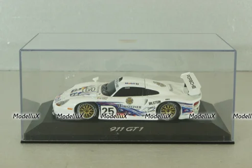 Porsche 911 (996) GT1 ,white, Minichamps 1:43