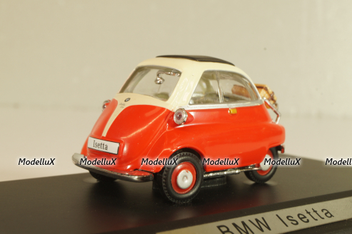 BMW Isetta 1955, red/cream, 7129108, Atlas 1:43