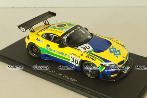 BMW Z4 (E89) team Brasil #30 Blancpain 2014, yellow, SP050, Spark 1:43