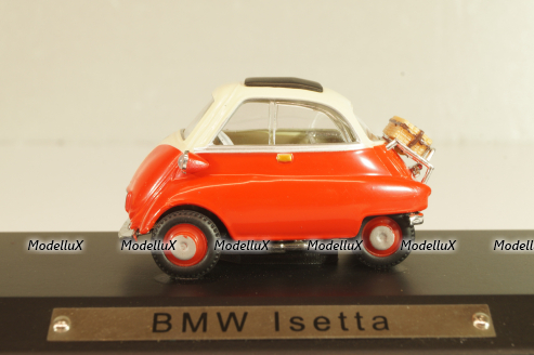 BMW Isetta 1955, red/cream, 7129108, Atlas 1:43