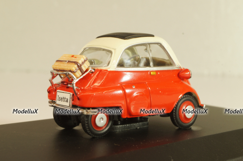 BMW Isetta 1955, red/cream, 7129108, Atlas 1:43