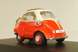 BMW Isetta 1955, red/cream, 7129108, Atlas 1:43