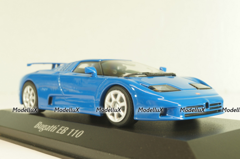 Bugatti EB 110 1994, blue, 940102110, Maxichamps 1:43