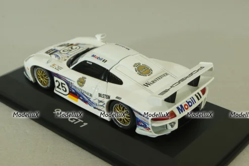 Porsche 911 (996) GT1 ,white, Minichamps 1:43