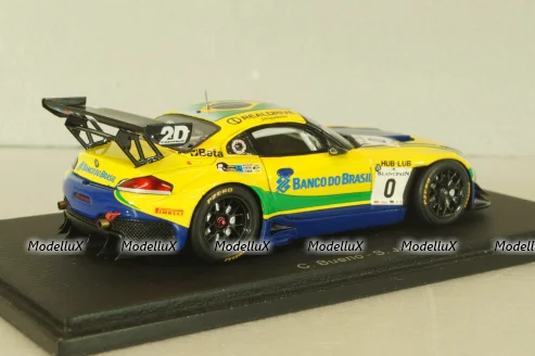 BMW Z4 (E89) team Brasil #0 Blancpain 2014, yellow, SP051, Spark 1:43