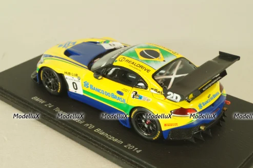 BMW Z4 (E89) team Brasil #0 Blancpain 2014, yellow, SP051, Spark 1:43